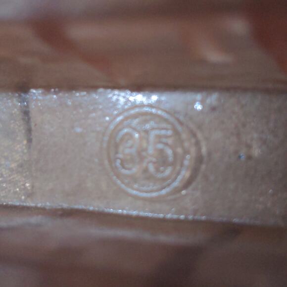 Anthony Wang Platform Sandals Silver Cutout Bedazzled Wedge Y2K 35 (US 4-4.5) - Picture 13 of 14